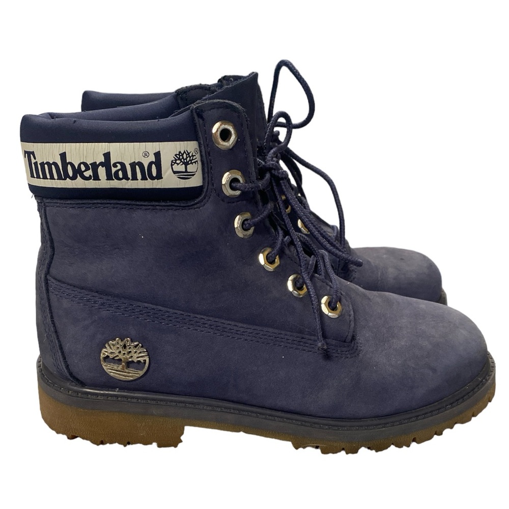 Timberland 6inch Insulated Blue Boots Size 4